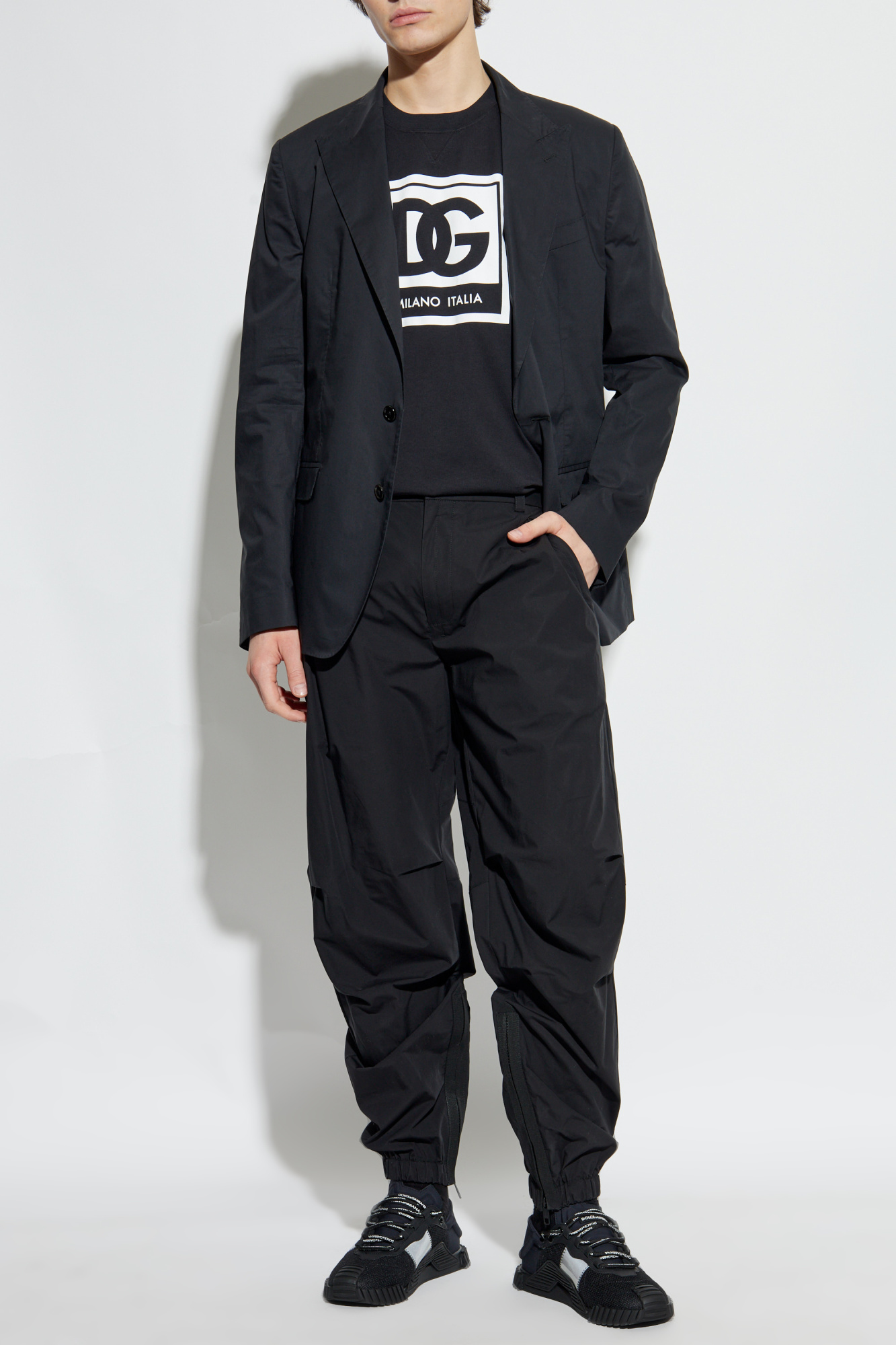 Black T-shirt with printed logo Dolce & Gabbana - Vitkac AS